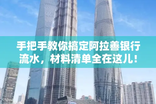 手把手教你搞定阿拉善银行流水，材料清单全在这儿！