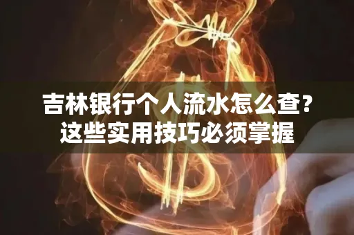 吉林银行个人流水怎么查？这些实用技巧必须掌握